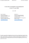 Cover page of A new look at immigration and employment in the U.S. since 2005