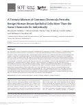 Cover page: A Ternary Mixture of Common Chemicals Perturbs Benign Human Breast Epithelial Cells More Than the Same Chemicals Do Individually