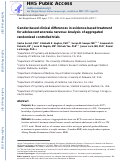 Cover page: Gender-based clinical differences in evidence-based treatment for adolescent anorexia nervosa: analysis of aggregated randomized controlled trials