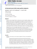 Cover page: Achievement Goals Affect Metacognitive Judgments