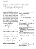 Cover page: Comment on: A corrected exponential power series expansion of the position matrix elements of the time evolution operator for a system in the presence of a vector potential