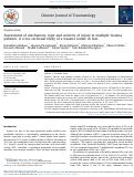 Cover page: Assessment of mechanism, type and severity of injury in multiple trauma patients: A cross sectional study of a trauma center in Iran