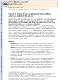 Cover page: Vitamin D–Binding Protein and Vitamin D Status of Black Americans and White Americans