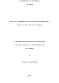 Cover page: Transition to adulthood for persons with developmental disorders: A focus on mental health and social support