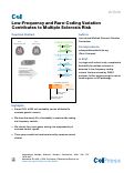 Cover page: Low-Frequency and Rare-Coding Variation Contributes to Multiple Sclerosis Risk.