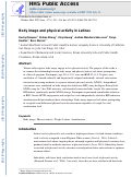 Cover page: Body image and physical activity in Latinas.