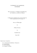 Cover page: The Consequences of Multiracial Identification for Candidates and Elected Officials