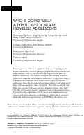 Cover page: Who is doing well? A typology of newly homeless adolescents