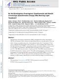 Cover page: Do the Morningness-Eveningness questionnaire and Munich ChronoType questionnaire change after morning light treatment?