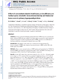 Cover page: Effect of concomitant vitamin D deficiency or insufficiency on lumbar spine volumetric bone mineral density and trabecular bone score in primary hyperparathyroidism