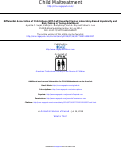 Cover page: Differential Association of Child Abuse With Self-Reported Versus Laboratory-Based Impulsivity and Risk-Taking in Young Adulthood