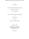 Cover page: Quantification and controls of wetland greenhouse gas emissions