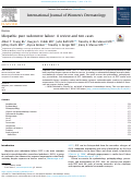 Cover page: Idiopathic pure sudomotor failure: A review and two cases