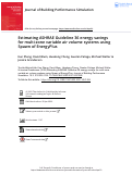 Cover page: Estimating ASHRAE Guideline 36 energy savings for multi-zone variable air volume systems using Spawn of EnergyPlus