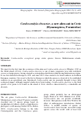 Cover page: Cardiocondyla obscurior, a new alien ant in Crete  (Hymenoptera, Formicidae)