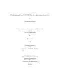 Cover page: First Language Phonetic Drift During Second Language Acquisition