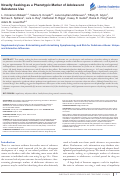 Cover page: Novelty Seeking as a Phenotypic Marker of Adolescent Substance Use