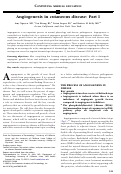 Cover page: Angiogenesis in cutaneous disease: Part I