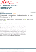 Cover page: Structural insights into photoactivation of plant Cryptochrome-2