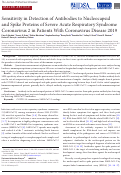 Cover page: Detection of Nucleocapsid Antibody to SARS-CoV-2 is More Sensitive than Antibody to Spike Protein in COVID-19 Patients