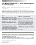 Cover page: The 6-Minute-Walk Distance Test as a Chronic Obstructive Pulmonary Disease Stratification Tool. Insights from the COPD Biomarker Qualification Consortium