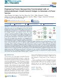 Cover page: Engineering Protein Nanoparticles Functionalized with an Immunodominant Coxiella burnetii Antigen to Generate a Q Fever Vaccine