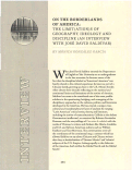 Cover page: José David Saldívar. On The Borderlands of America: The Limit(ation)s Of Geography, Ideology and Discipline (An Interview with José David Saldívar)