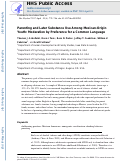 Cover page: Parenting and Later Substance Use Among Mexican-Origin Youth: Moderation by Preference for a Common Language