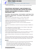 Cover page: Perceptions, preferences, and experiences of tuberculosis education and counselling among patients and providers in Kampala, Uganda: A qualitative study.