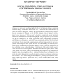 Cover page: WHICH WAY IS FRONT?: SPATIAL ORIENTATION COMPLICATIONS IN CONTEMPORARY SAMOAN VILLAGES