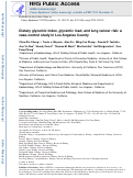 Cover page: Dietary glycemic index, glycemic load, and lung cancer risk: A case-control study in Los Angeles County