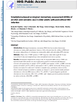 Cover page: Smartphone-based ecological momentary assessment (EMA) of alcohol and cannabis use in older adults with and without HIV infection