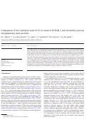 Cover page: Comparison of the oxidation state of Fe in comet 81P/Wild 2 and chondritic-porous interplanetary dust particles