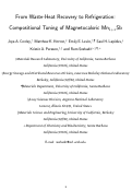 Cover page: From Waste-Heat Recovery to Refrigeration: Compositional Tuning of Magnetocaloric Mn
              <sub>
                1+
                x</sub>
              Sb