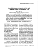 Cover page: Extended abstract: Abrogation of cell cycle checkpoint control in preneoplastic cells