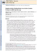 Cover page: Mapping Inhibitor Binding Modes on an Active Cysteine Protease via Nuclear Magnetic Resonance Spectroscopy