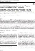 Cover page: Joint EANM/SNMMI procedure guideline for the use of <sup>177</sup>Lu-labeled PSMA-targeted radioligand-therapy (<sup>177</sup>Lu-PSMA-RLT).