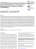 Cover page: Brain Activity Response to Visual Cues for Gait Impairment in Parkinson’s Disease: An EEG Study