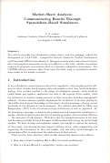 Cover page: Market-Share Analysis: Communicating Results Through Spreadsheet-Based Simulators