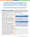 Cover page: A Real-World Observational Study of Hospitalization and Health Care Costs Among Nonvalvular Atrial Fibrillation Patients Prescribed Oral Anticoagulants in the U.S. Medicare Population.