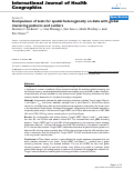 Cover page: Comparison of tests for spatial heterogeneity on data with global clustering patterns and outliers