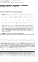 Cover page: Overdose Prevention and Naloxone Prescription for Opioid Users in San Francisco