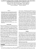 Cover page: A predictive learning model can simulate temporal dynamics and context effects found in neural representations of continuous speech