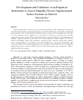 Cover page: Development and Validation of an Empirical Instrument to assess Empathy Driven Organizational Justice systems in schools