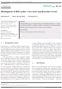 Cover page: Misdiagnosis of Bell's palsy: Case series and literature review