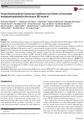 Cover page: Second International Consensus Conference on lesions of uncertain malignant potential in the breast (B3 lesions).