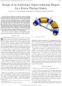 Cover page: Design of an Achromatic Superconducting Magnet for a Proton Therapy Gantry