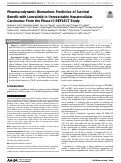 Cover page: Pharmacodynamic Biomarkers Predictive of Survival Benefit with Lenvatinib in Unresectable Hepatocellular Carcinoma: From the Phase III REFLECT StudyBiomarker Analysis Following Lenvatinib in Unresectable HCC