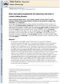 Cover page: Diets and enteral supplements for improving outcomes in chronic kidney disease