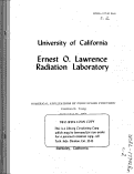 Cover page: NUMERICAL APPLICATIONS OF CUBIC SPLINE FUNCTIONS.